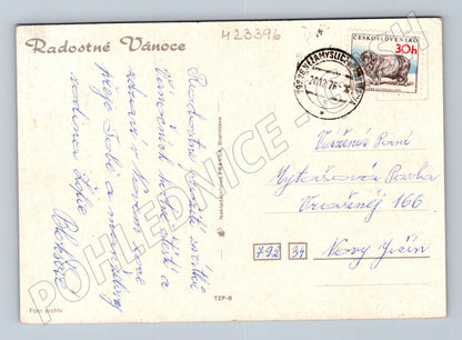 Pohlednice Slovensko Vánoční motiv 1976 (M23396)