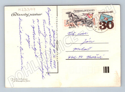 Pohlednice Československo Vánoční motiv 1989 (M23399)