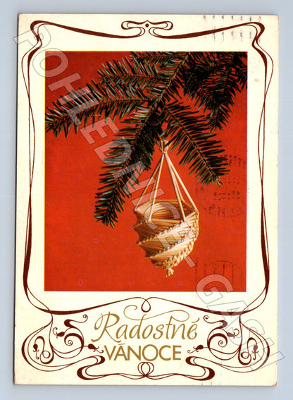 Pohlednice Vánoční ozdoba Radostné Vánoce (M23422)