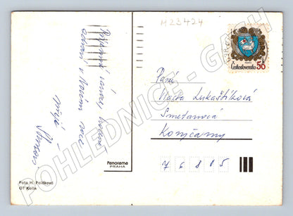 Pohlednice Československo vánoční svíčka (M23424)