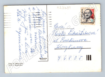 Pohlednice zimní krajina sníh stromy (M23439)