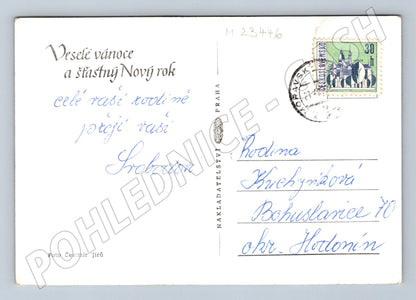 Pohlednice Vánoční motiv 1950 (M23446)