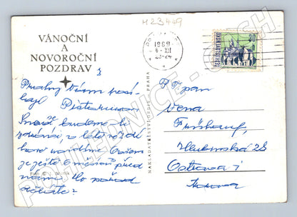 Pohlednice Československo zimní krajina 1969 (M23449)