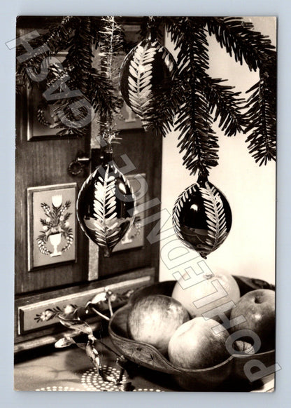 Pohlednice Vánoční stromeček s jablky 1945 (M23452)