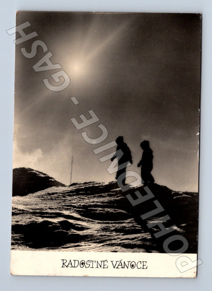 Pohlednice Vánoční zimní scéna 1961 (M23453)