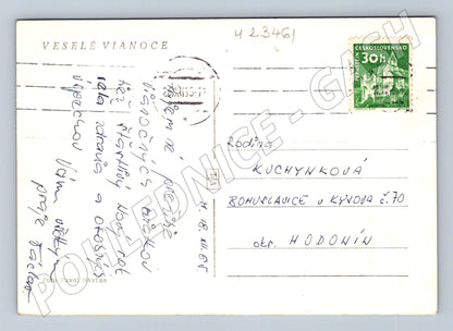 Pohlednice Vánoční stromeček s ozdobami (M23461)
