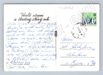 Pohlednice Slovensko Vánoční zátiší 1957 (M23463)