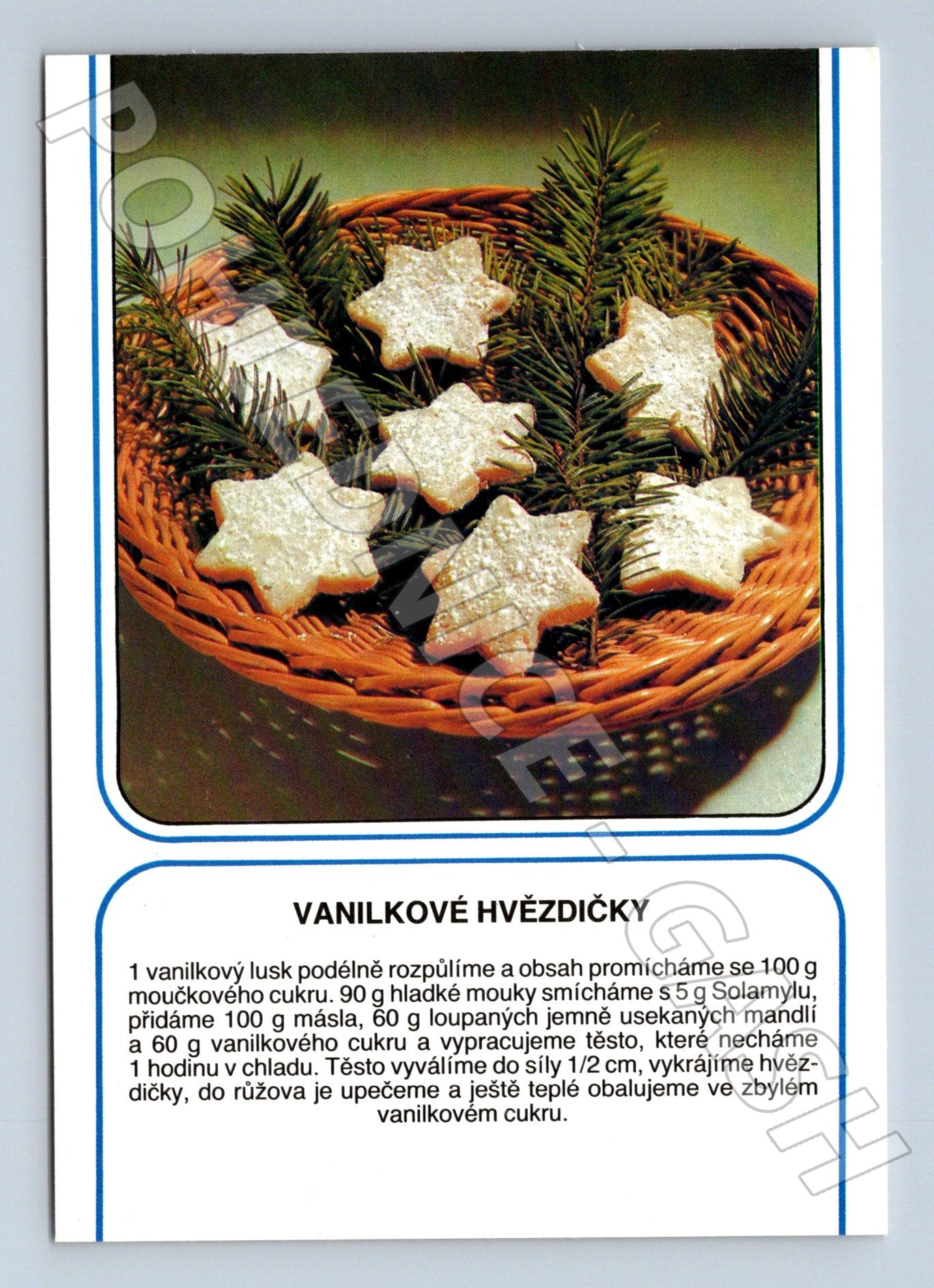 Pohlednice Vánoční vanilkové hvězdičky (M23472)