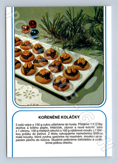 Pohlednice Kořeněné koláčky recept (M23475)