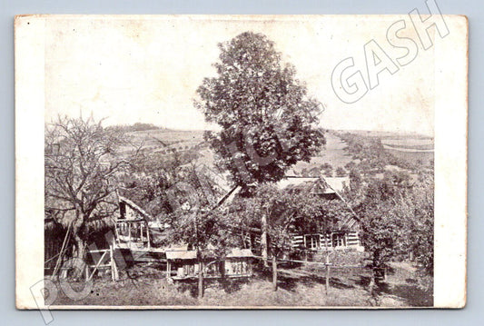 Pohlednice Oubislavice rodný dům Jan Gebauer Nová Paka (M2348)