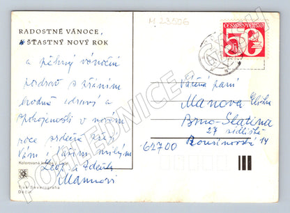 Pohlednice zimní motiv Josef Lada 1943 (M23506)