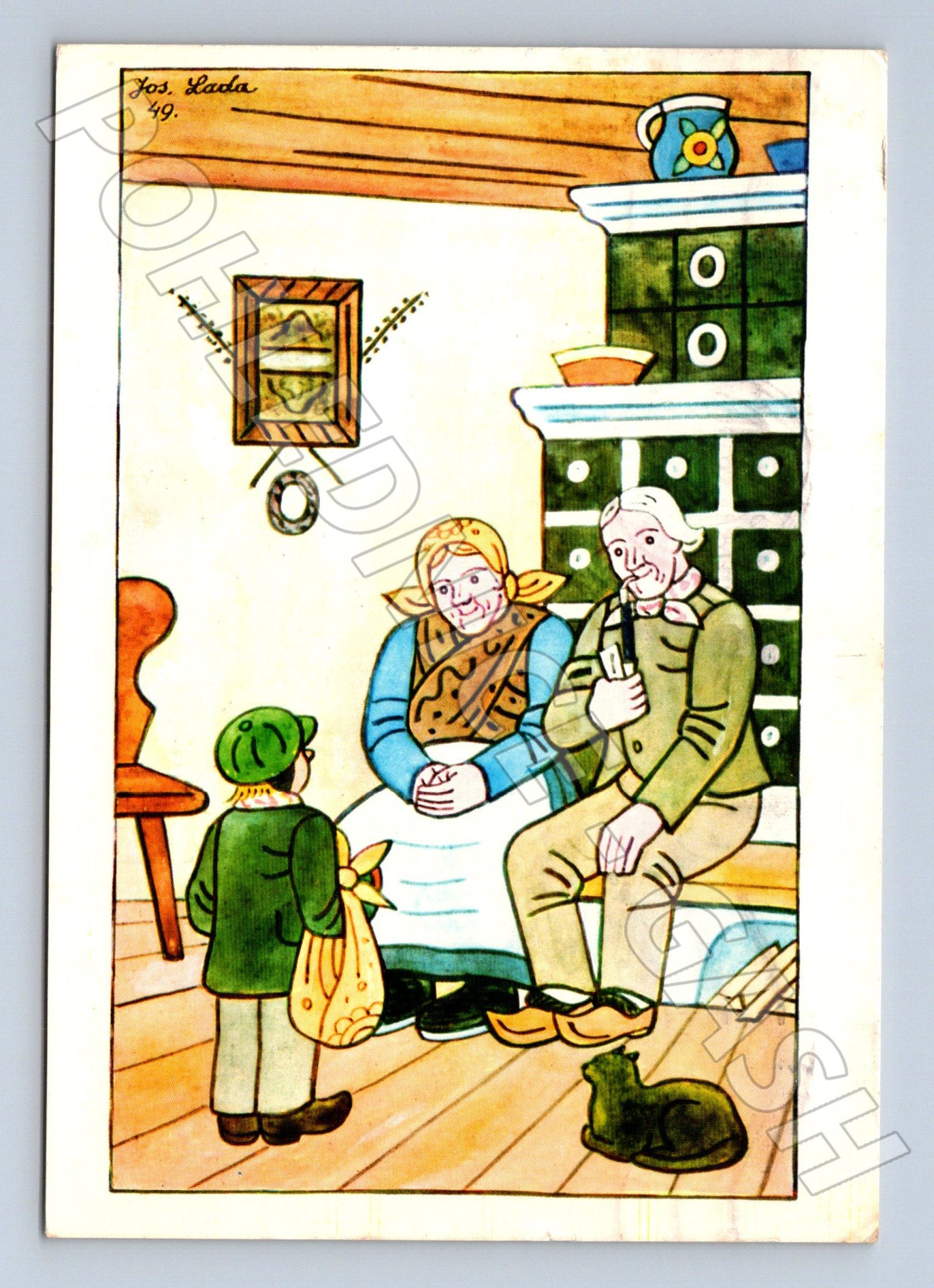Pohlednice Jos. Lada ilustrace PF vtipné 1989 (M23512)
