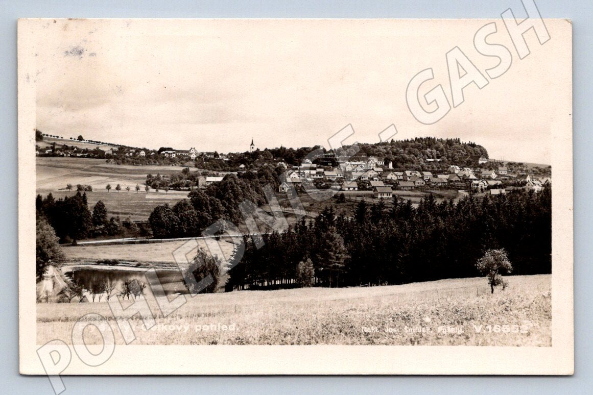 Pohlednice Pyšely celkový pohled (M2352)