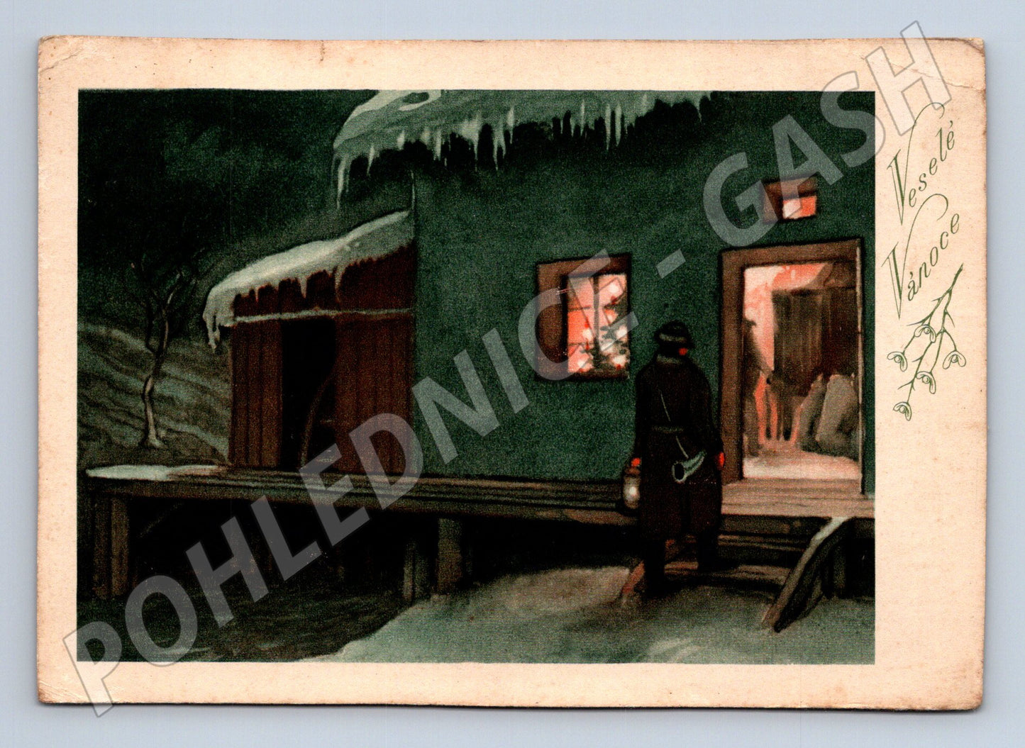 Pohlednice Vánoce 1924 (M23521)