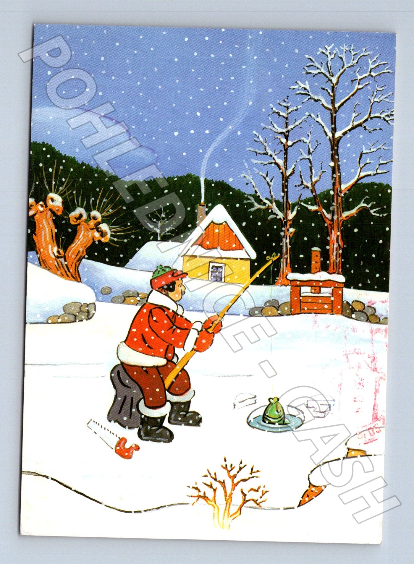 Pohlednice Sezimovo Ústí vánoční motiv 2000 (M23546)