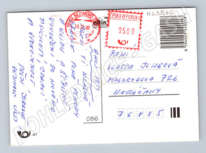 Pohlednice Sezimovo Ústí vánoční motiv 2000 (M23546)