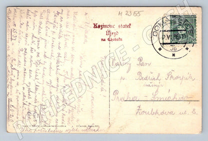 Pohlednice Újezd na Chodsku Kozinův statek pamětní chodské (M2355)