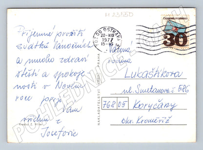 Pohlednice Kresba Z. Miler ryby pes 1977 (M23550)