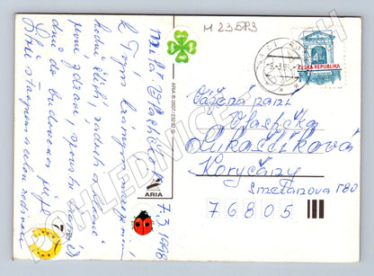 Pohlednice Kytice růží a šperk Vše nejlepší 1998 (M23583)