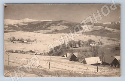 Pohlednice ČR zimní horská vesnice (M2361)