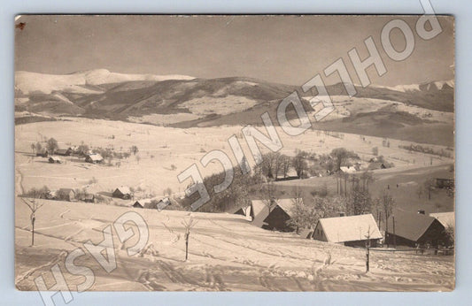 Pohlednice ČR zimní horská vesnice (M2361)