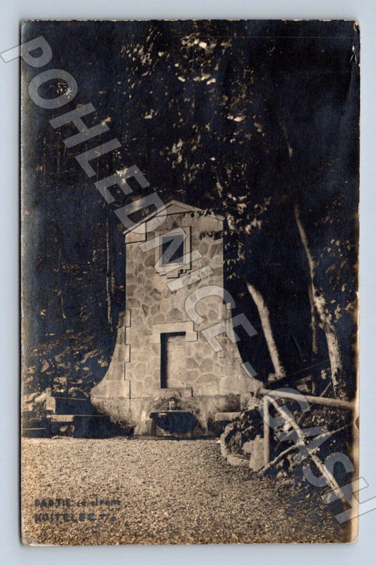 Pohlednice Kostelec nad Orlicí hrad raz 1905 (M2362)