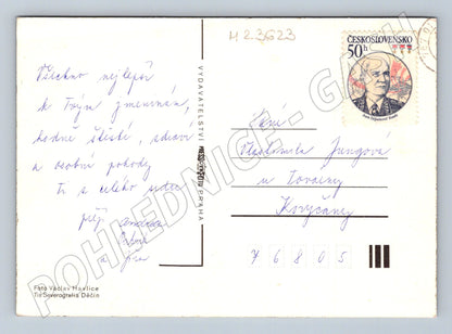 Pohlednice oranžové růže 1960 (M23623)