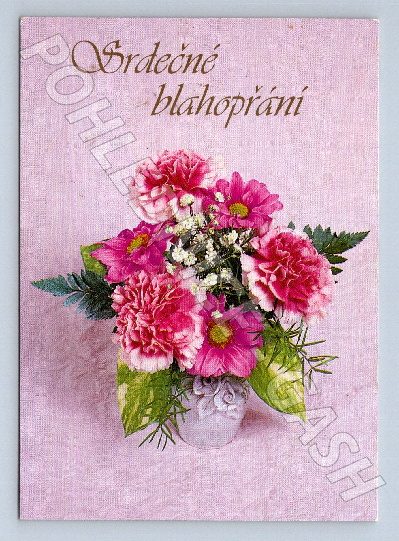 Pohlednice kytice Srdečné blahopřání 1999 (M23658)