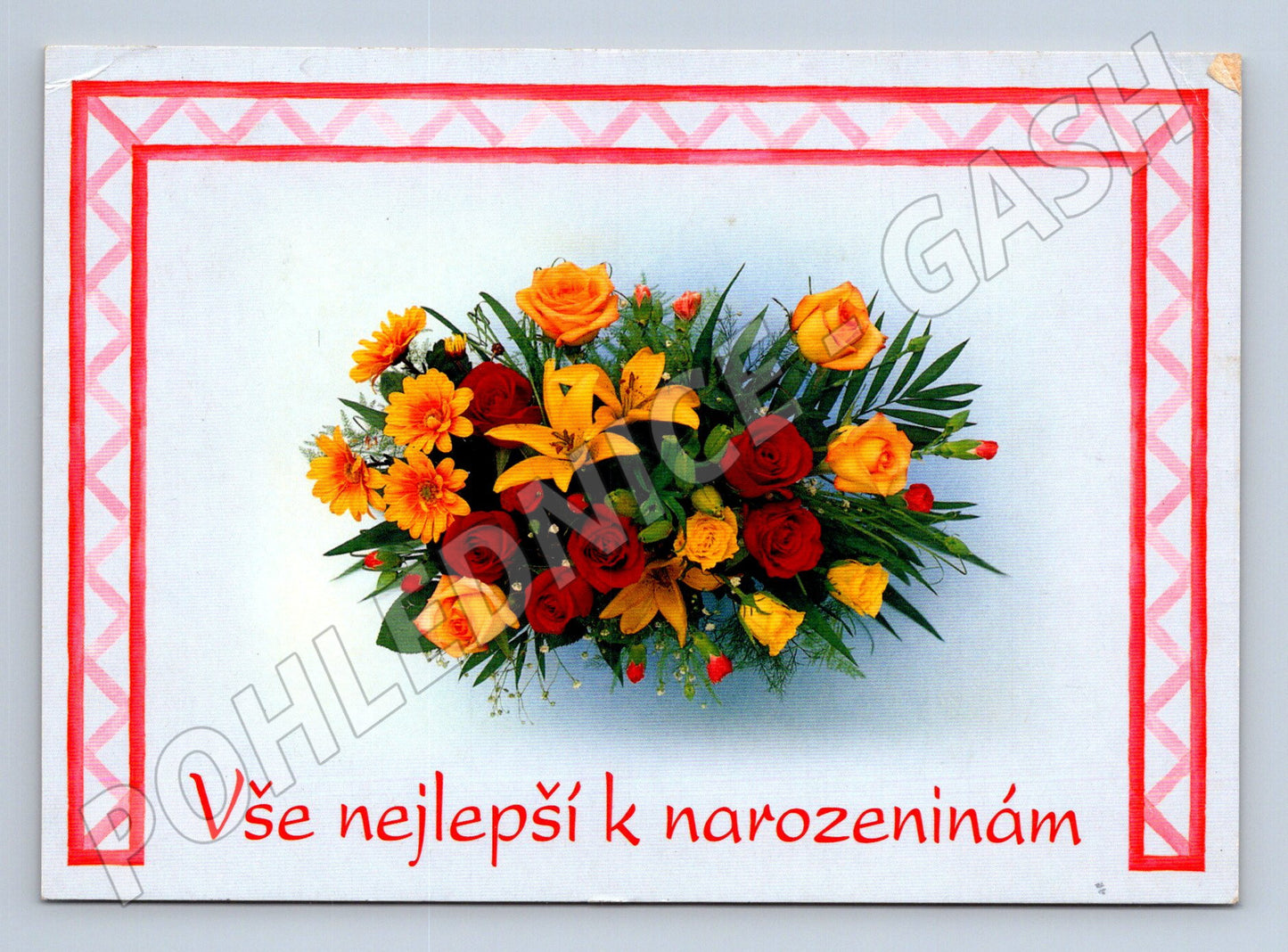Pohlednice Kytice Vše nejlepší k narozeninám 1992 (M23659)