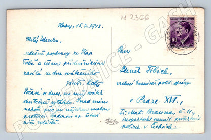 Pohlednice ČR Protektorát popsaná zn 1943 (M2366)