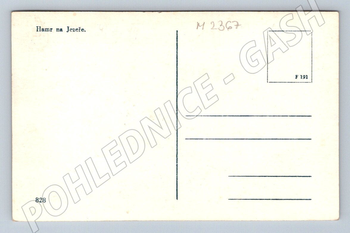 Pohlednice Hamr na Jezeře ČB (M2367)