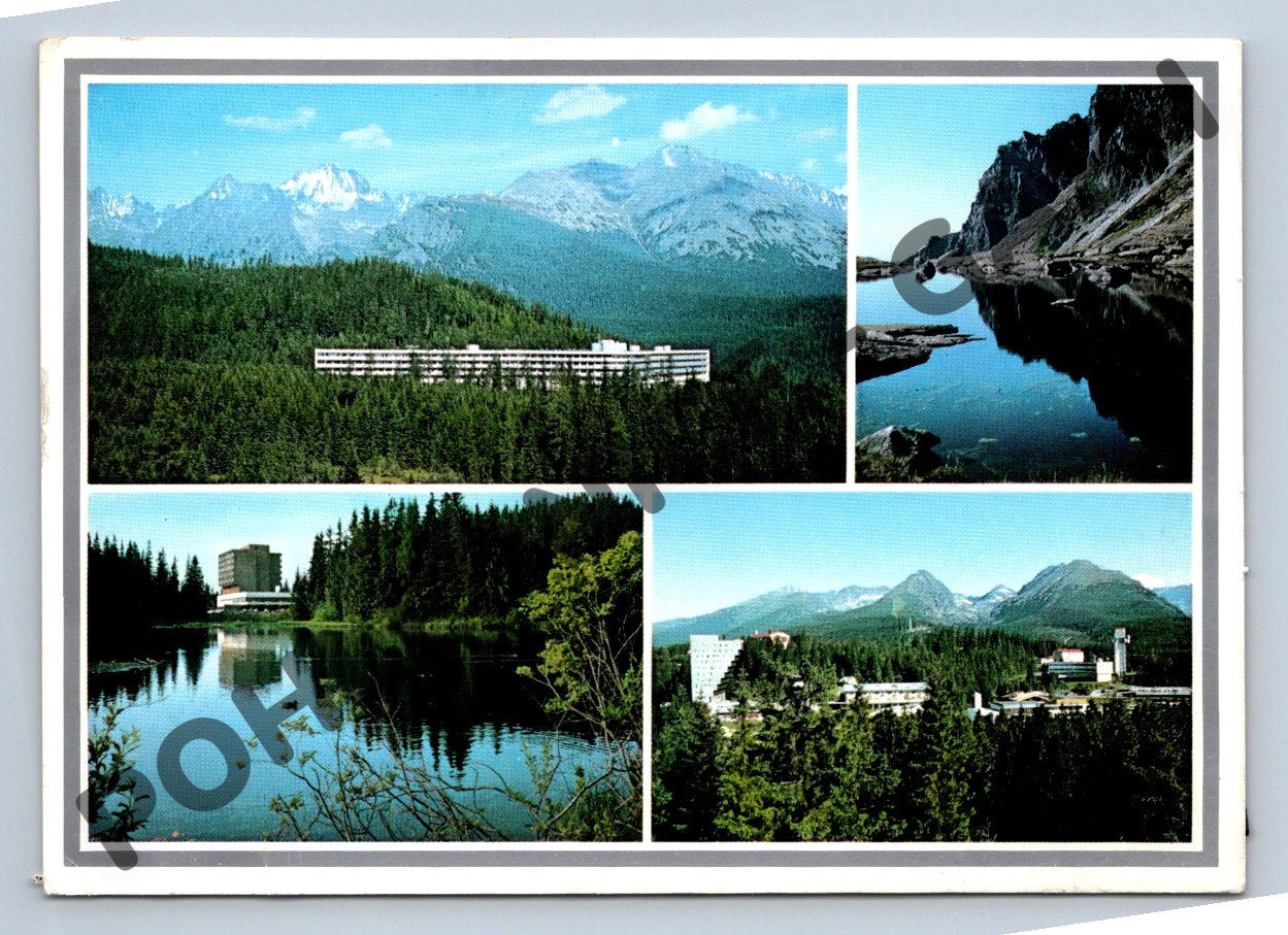 Pohlednice Vysoké Tatry – Štrbské pleso, Helios, panorama (M237)
