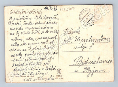 Pohlednice Kytice ve váze 1962 (M23709)