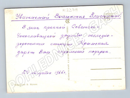 Pohlednice Rusko/SSSR Květiny šeřík 1966 (M23711)