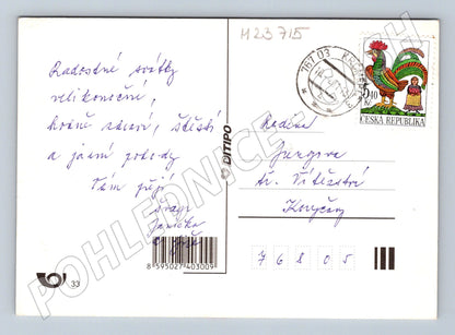 Pohlednice Velikonoce vajíčka koš 2013 (M23715)