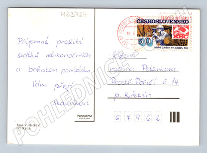 Pohlednice Velikonoční motiv s pečivem a vajíčky (M23727)