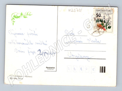 Pohlednice Velikonoce vajíčka kočičky (M23731)