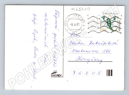 Pohlednice Velikonoční vajíčka květiny 2001 (M23749)