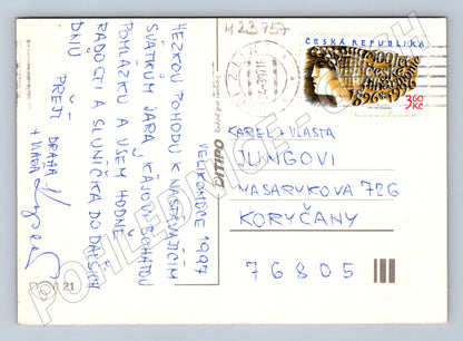Pohlednice Velikonoce zajíčci 1997 (M23757)