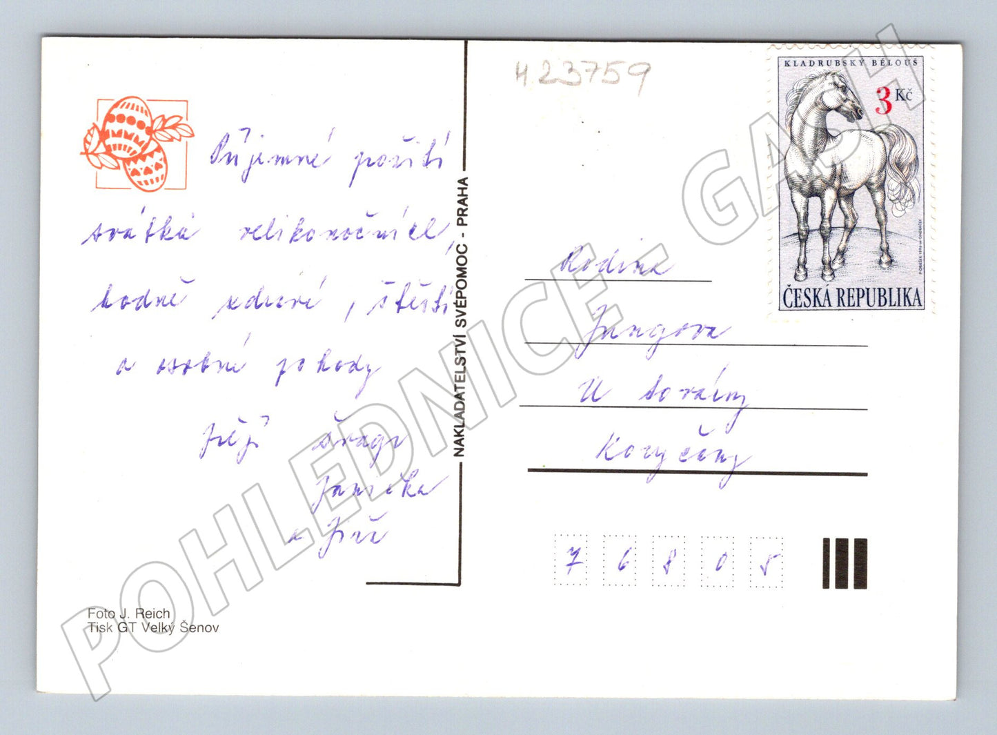 Pohlednice Velikonoční vajíčka miska (M23759)