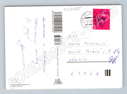 Pohlednice Velikonoce Ježíš s jehňaty 2016 (M23765)