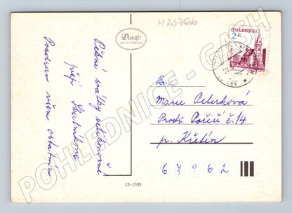 Pohlednice Velikonoce kuřátka vajíčka 1965 (M23766)
