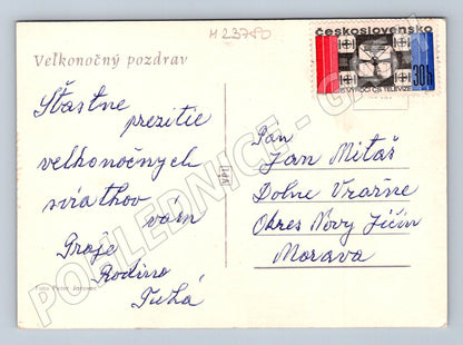 Pohlednice Československo Velikonoční motiv 1968 (M23780)