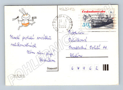 Pohlednice Československo Velikonoční vajíčka 1990 (M23783)