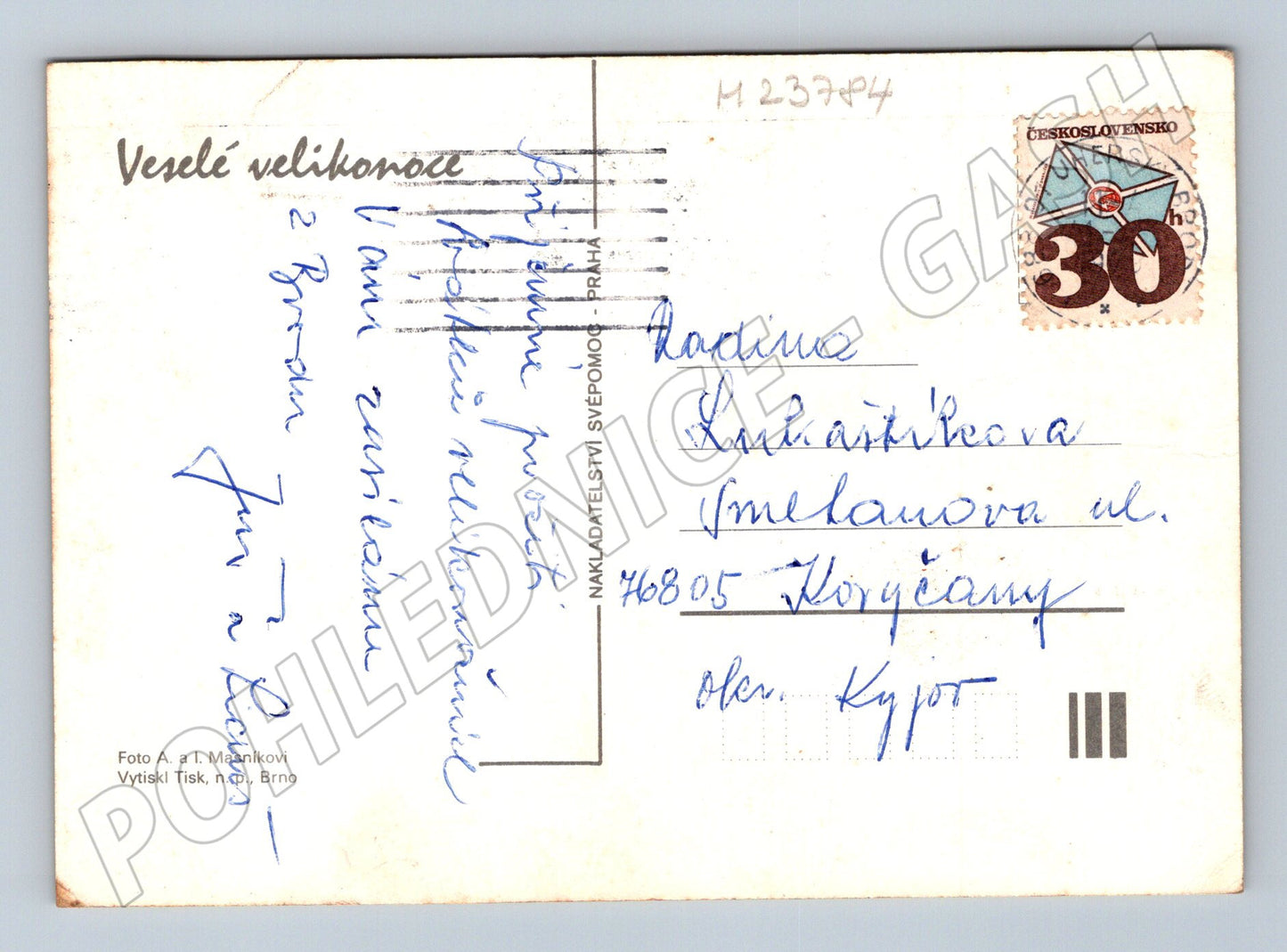 Pohlednice Velikonoční perníčky (M23784)