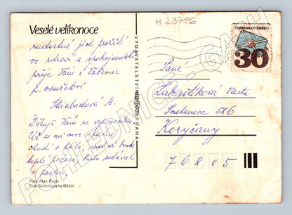 Pohlednice Velikonoční motiv keramika a vejce (M23786)