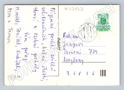 Pohlednice Velikonoce malované vejce 1991 (M23823)