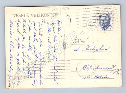 Pohlednice Velikonoce malovaná vajíčka (M23827)
