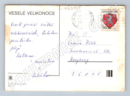 Pohlednice Josef Lada Velikonoce vesnice 1939 (M23858)