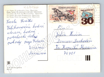 Pohlednice loutkový film Špalíček Jiří Trnka (M23866)